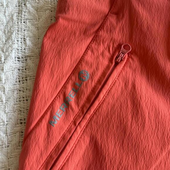 Merrell Women's Select-wick Orange Outdoor  Shorts - Size 6 - Picture 3 of 9